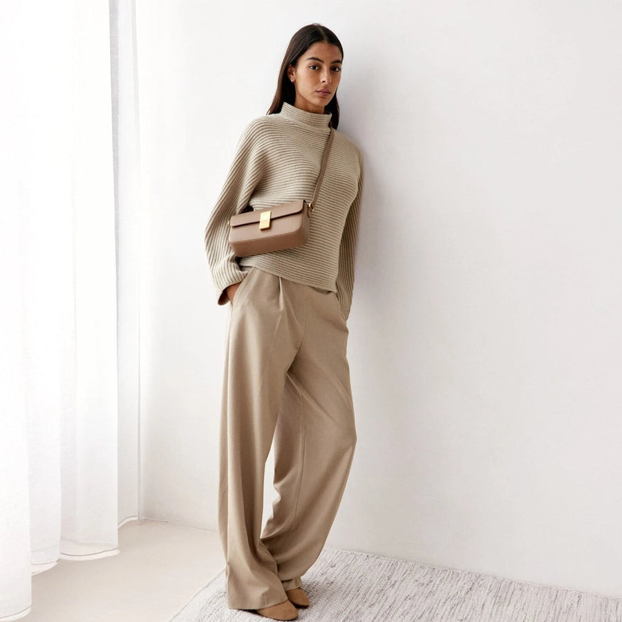 Monceau Baguette Gold Edition - Cuir Box Taupe Ateliers Auguste