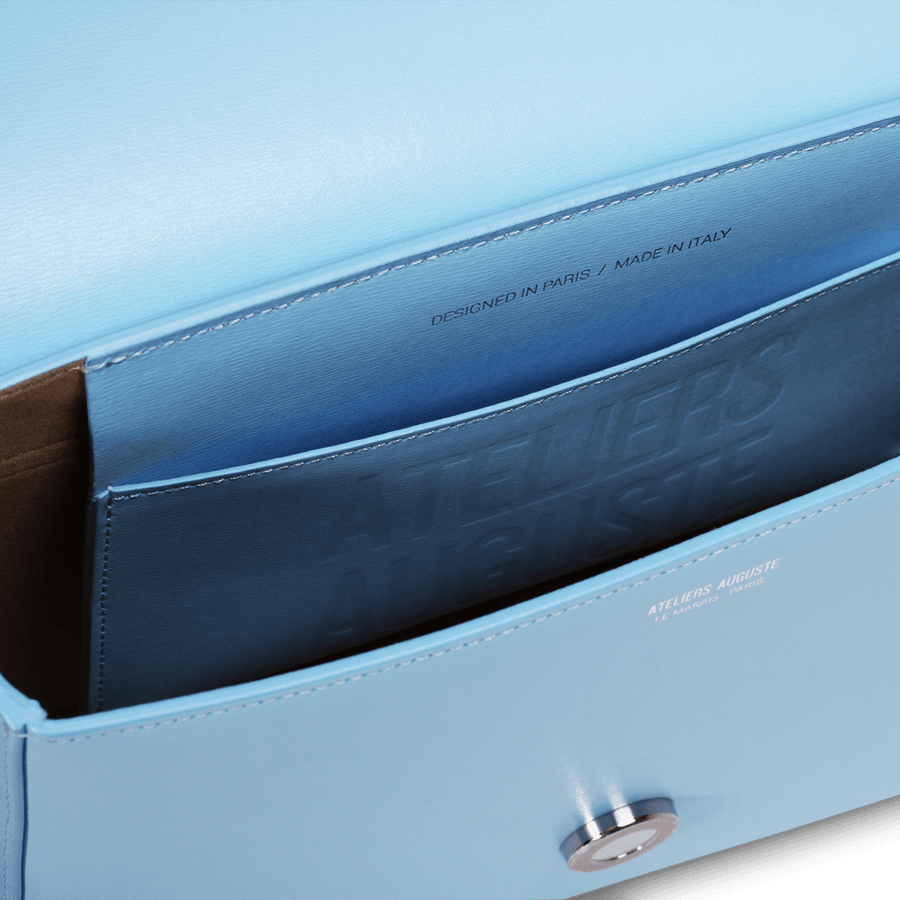 Monceau Silver Edition - Cuir Box Bleu Clair Ateliers Auguste