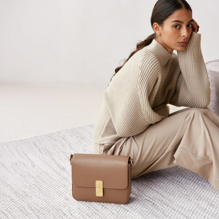 Monceau Gold Edition - Cuir Box Taupe Ateliers Auguste